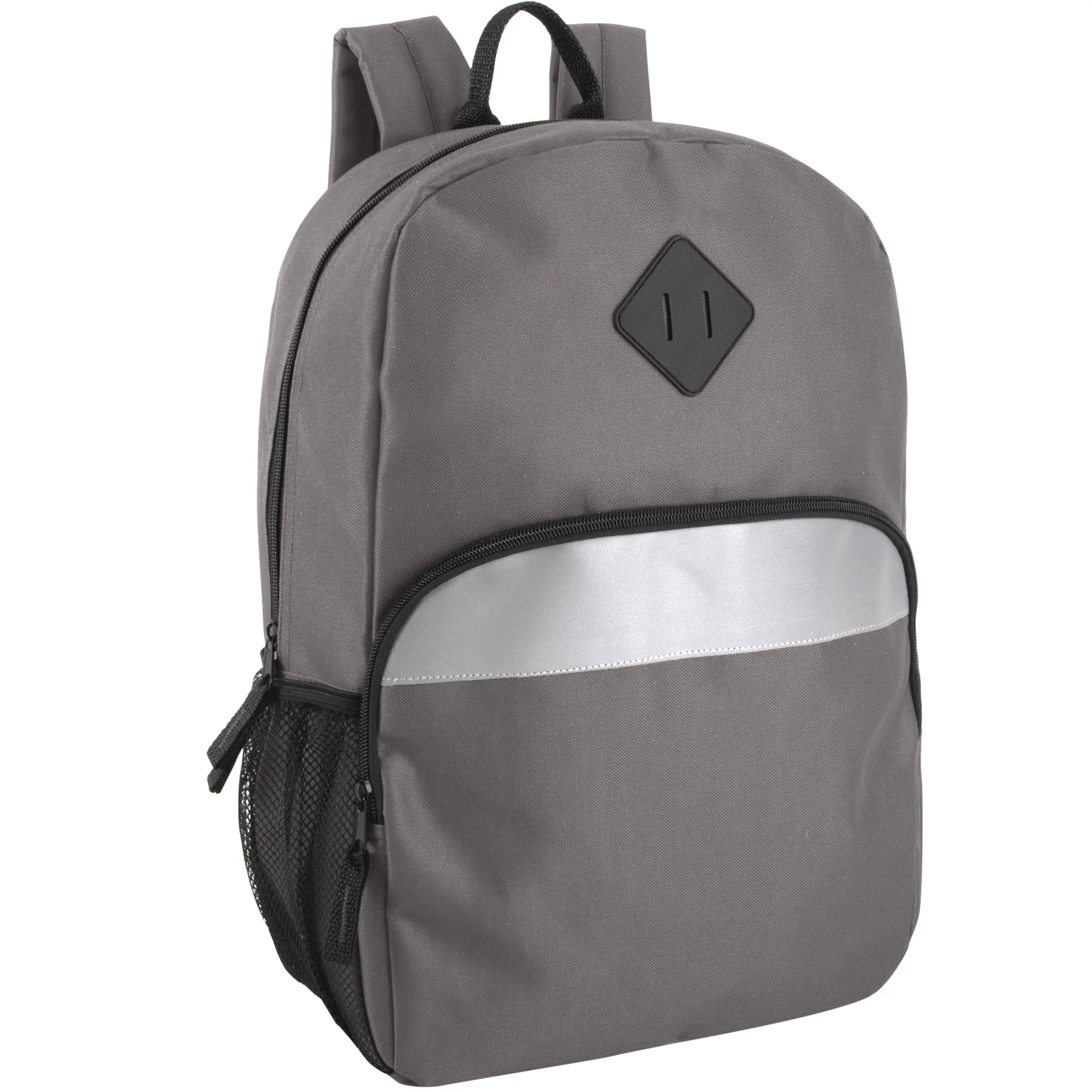 17-Inch Safety Reflective Backpack with Side Pocket