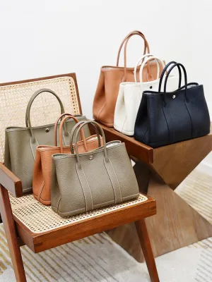 Alexel Calfskin Leather Tote Bag, Designer Bag, Italian Leather Party Bag, Classic Tote Bag, Bucket Bag, Must-have Leather Bag, Gift for Her