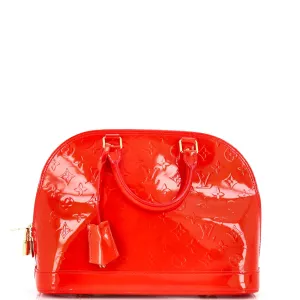 Alma Handbag Monogram Vernis PM