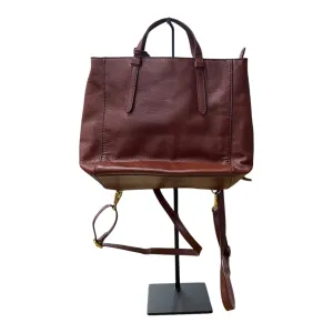 Backpack Leather By Fossil In Brown, Size:Medium