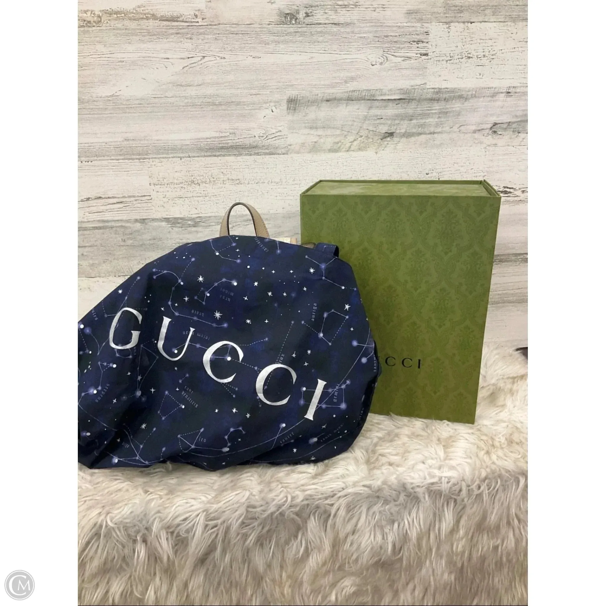 Backpack Luxury Designer By Gucci, Size: Medium
