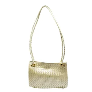 Bottega Veneta Intrecciato Leather Shoulder Bag (Pre-Owned)