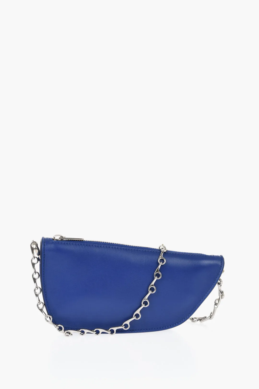 Burberry Leather Micro Shield Sling Bag With Chain Shoulder Strap