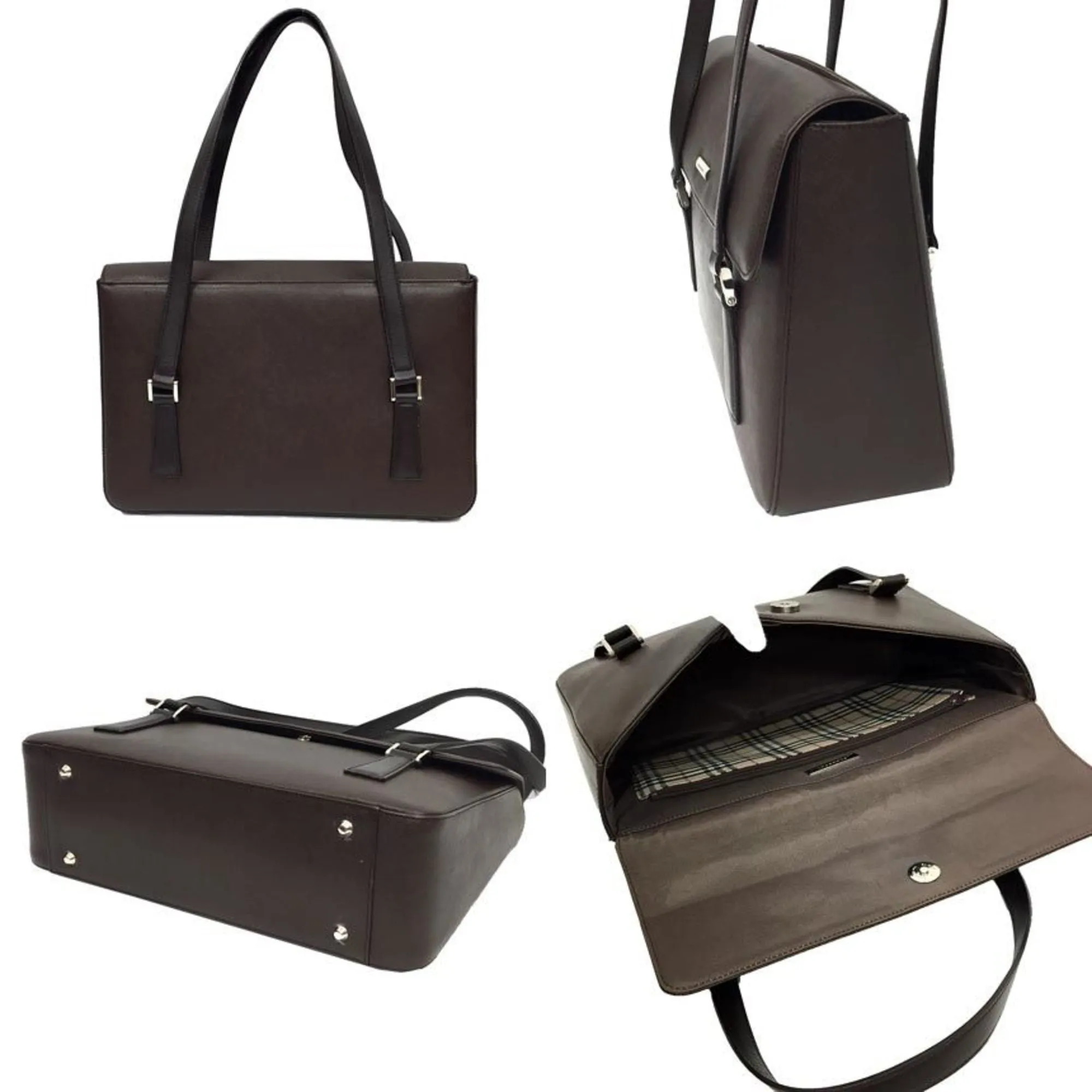 Burberry  Leather Shoulder Bag (Pre-Owned)