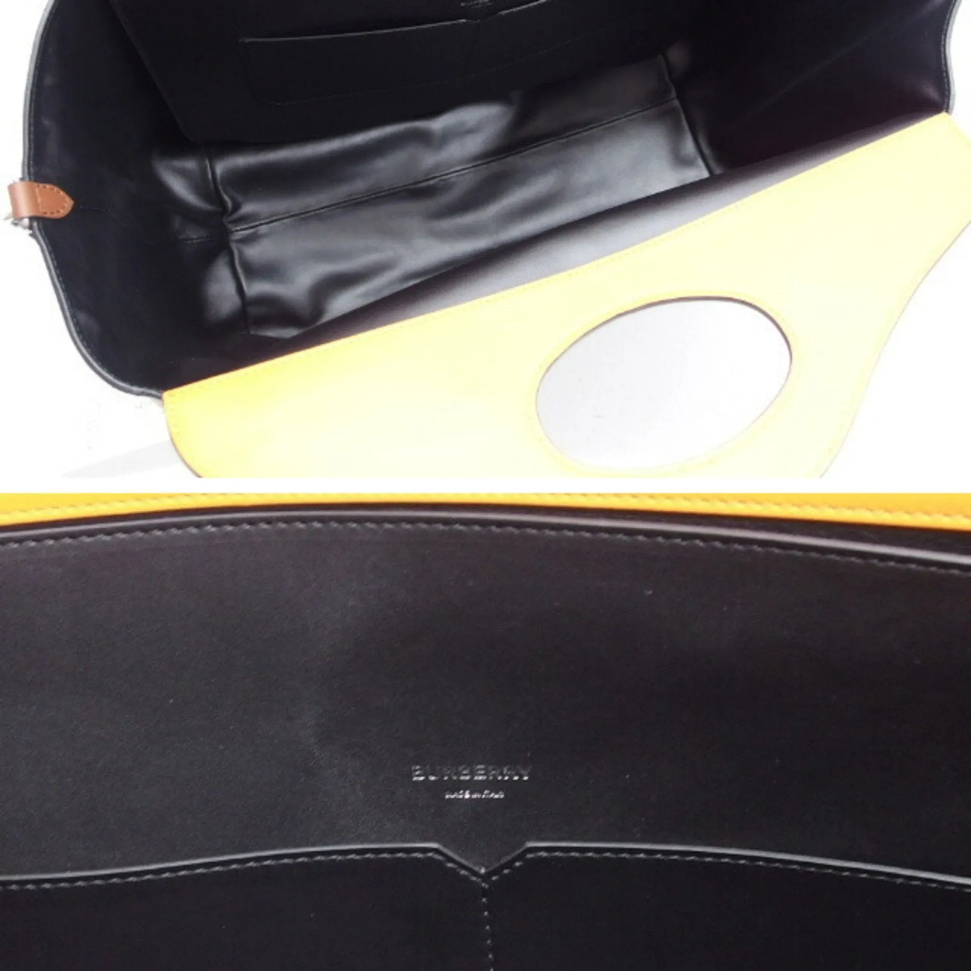 Burberry   Navy Leather Handbag Shoulder Bag (Pre-Owned)