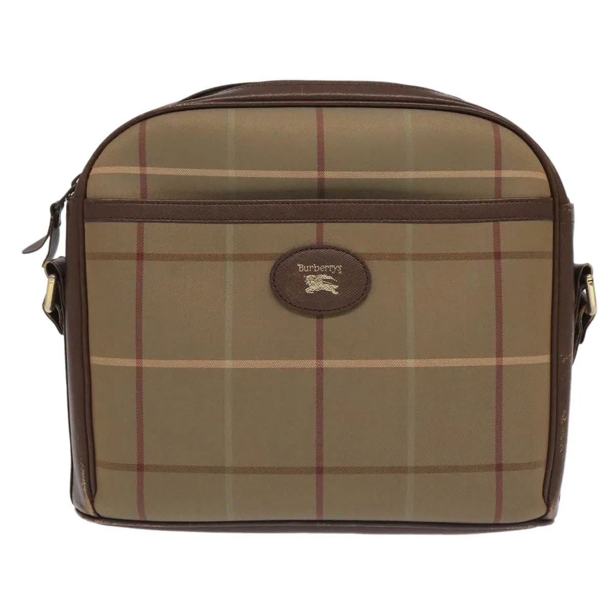 Burberry Nova Check  Canvas Shoulder Bag (Pre-Owned)