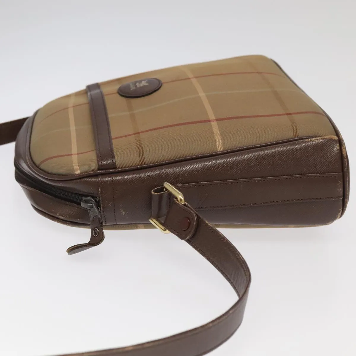 Burberry Nova Check  Canvas Shoulder Bag (Pre-Owned)