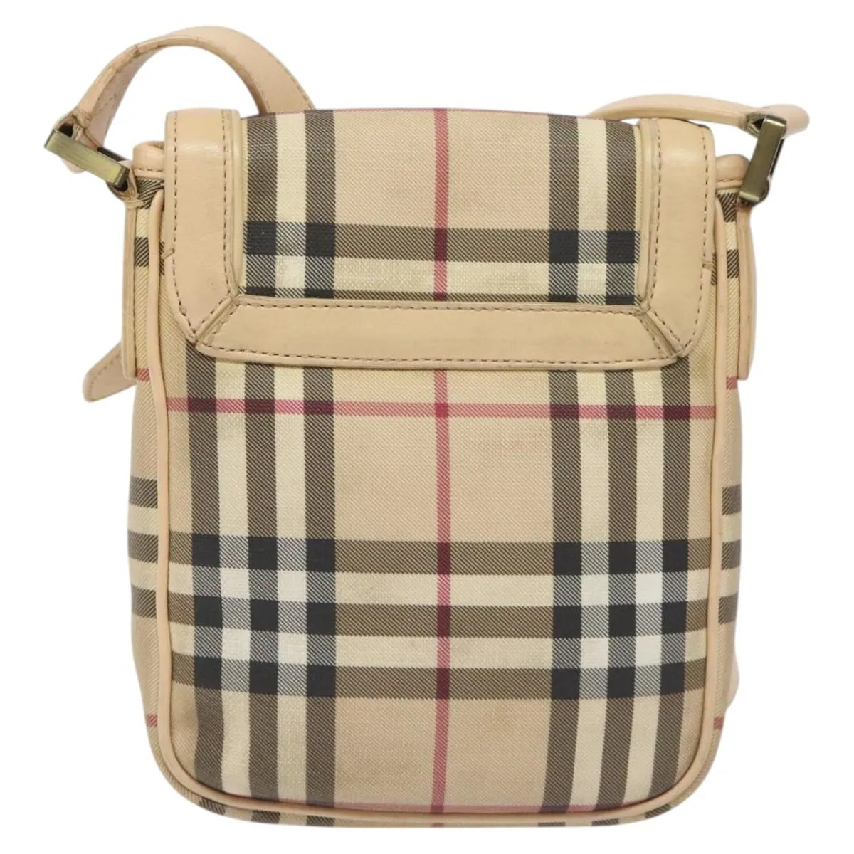 Burberry Nova Check Canvas Shoulder Bag (Pre-Owned)