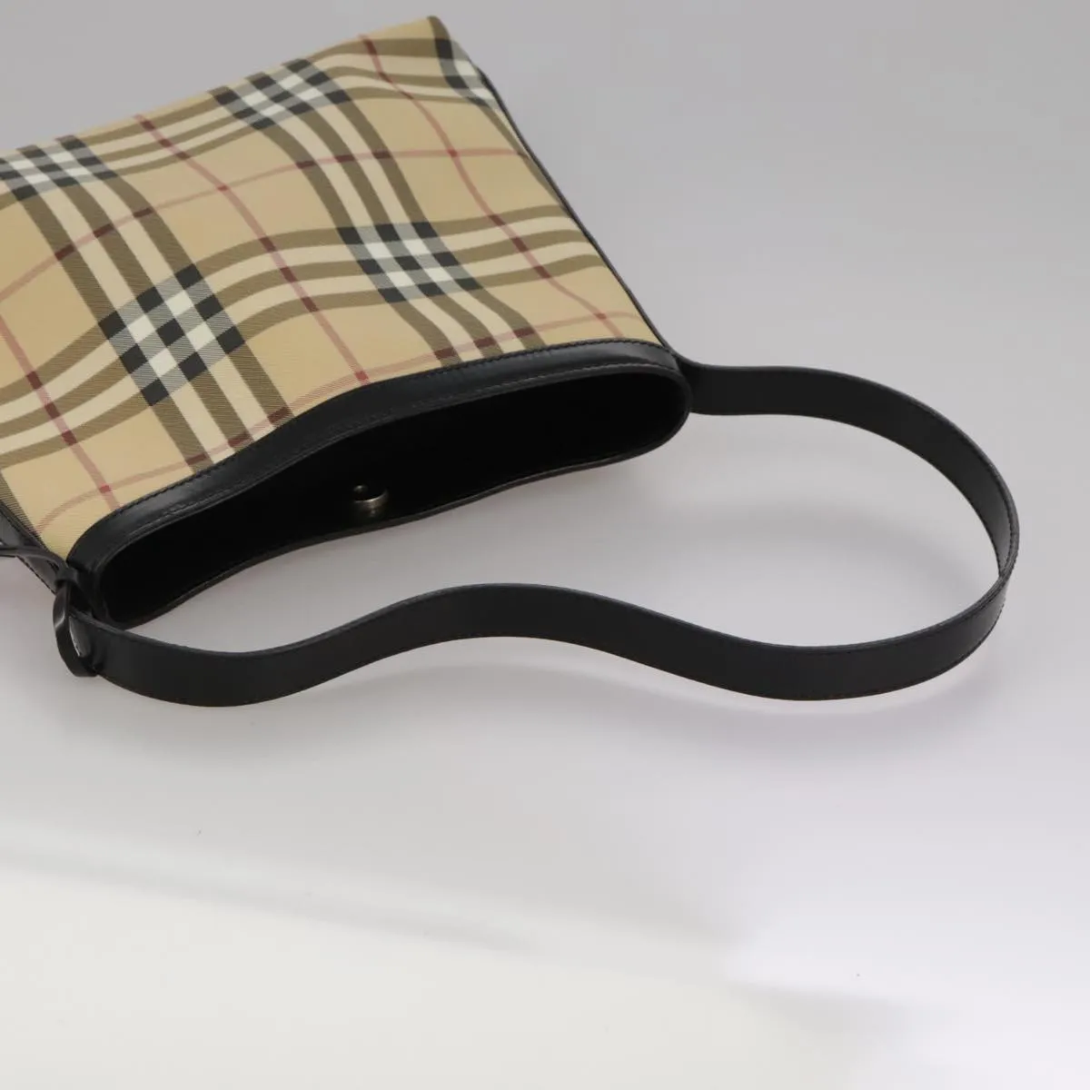 Burberry Nova Check Canvas Shoulder Bag (Pre-Owned)