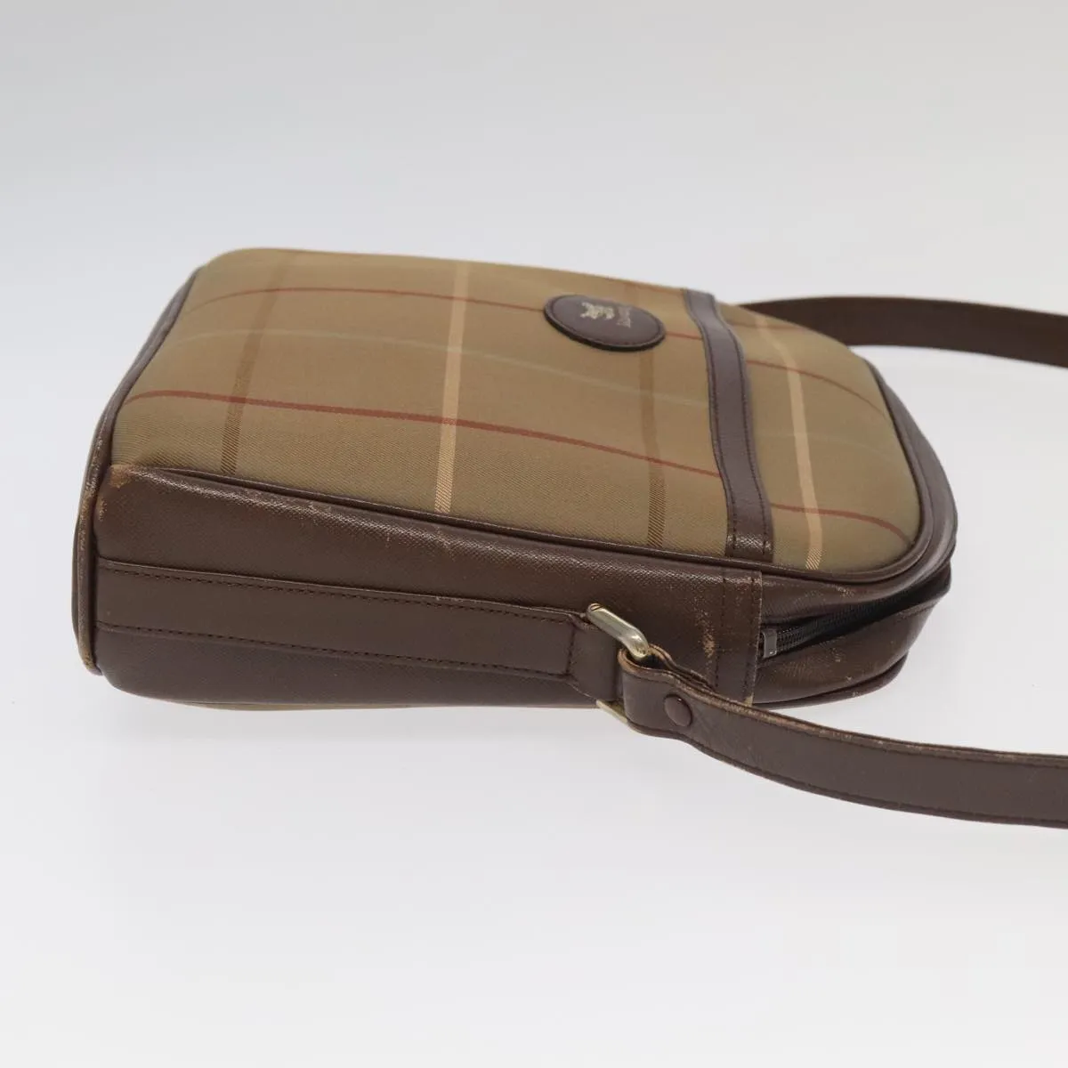 Burberry Nova Check  Canvas Shoulder Bag (Pre-Owned)