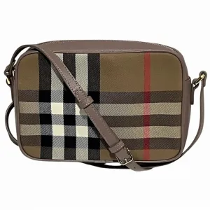 Burberry Nova Check Canvas Shoulder Bag (Pre-Owned)