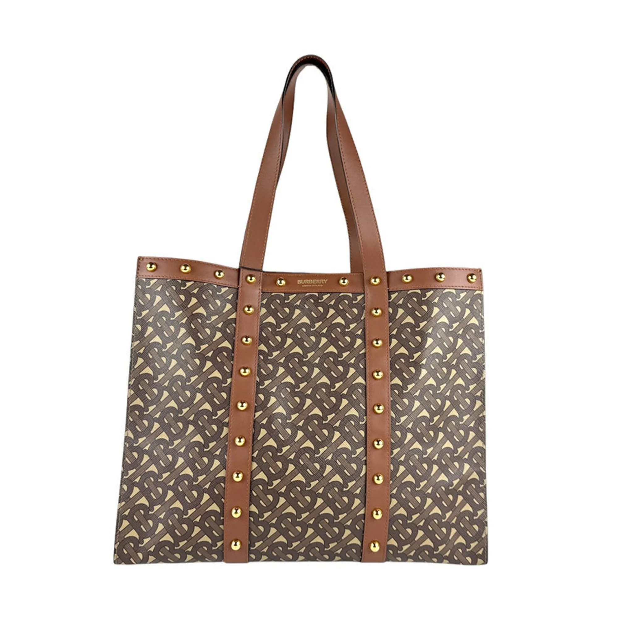 Burberry Pvc Leather Shoulder Bag Tote Bag (Pre-Owned)