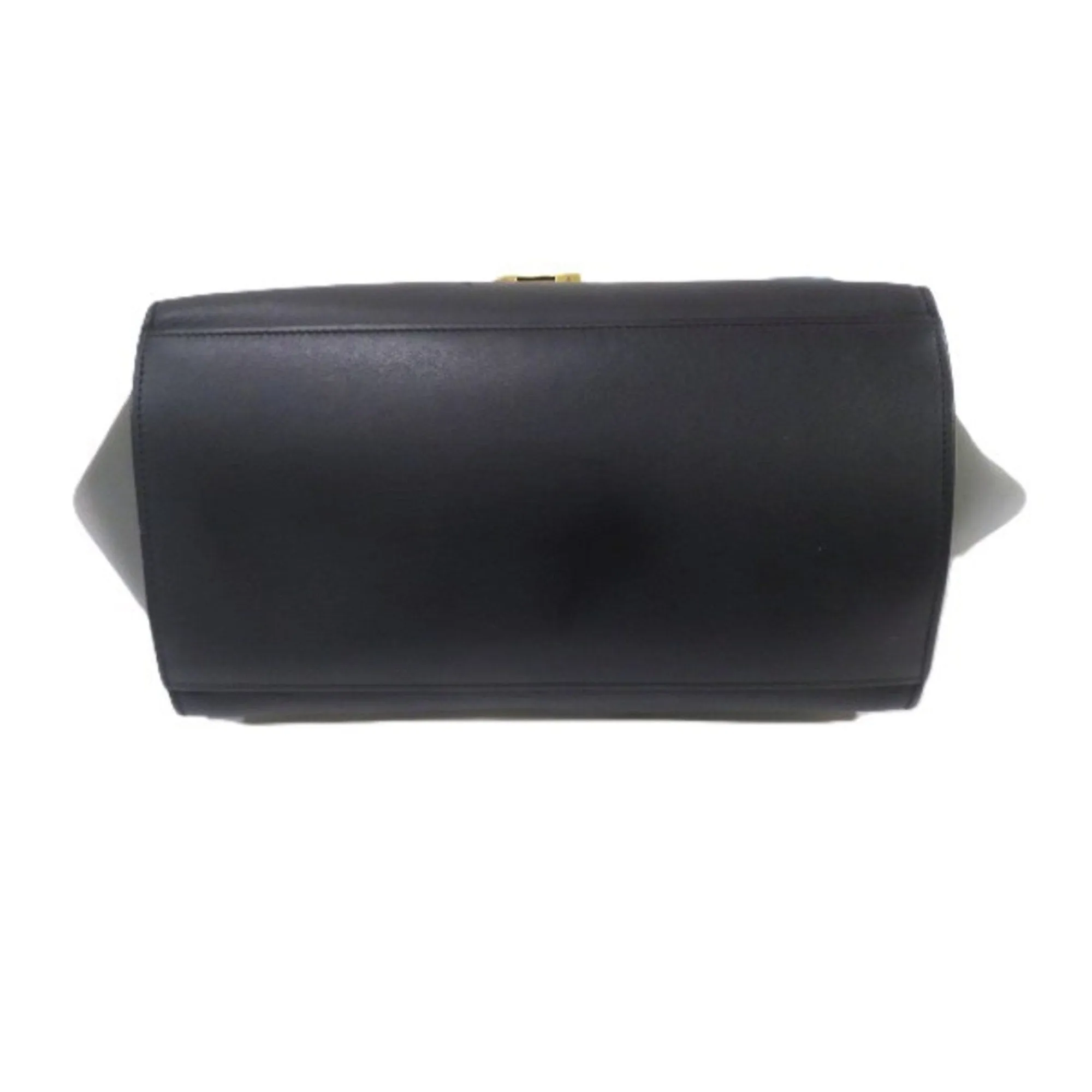 Celine  Navy Leather Handbag Shoulder Bag (Pre-Owned)
