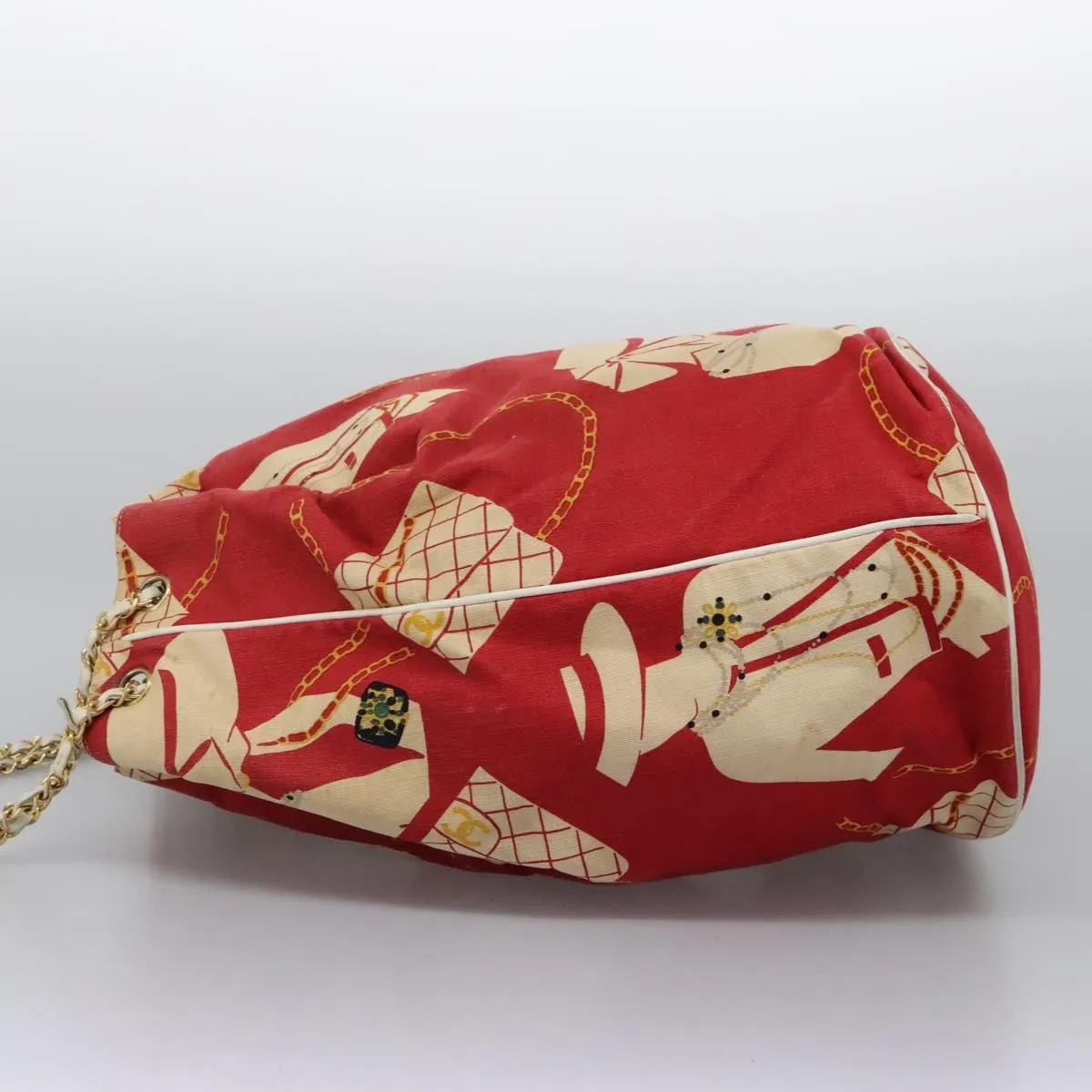 Chanel Coco Mark Canvas Shoulder Bag (Pre-Owned)