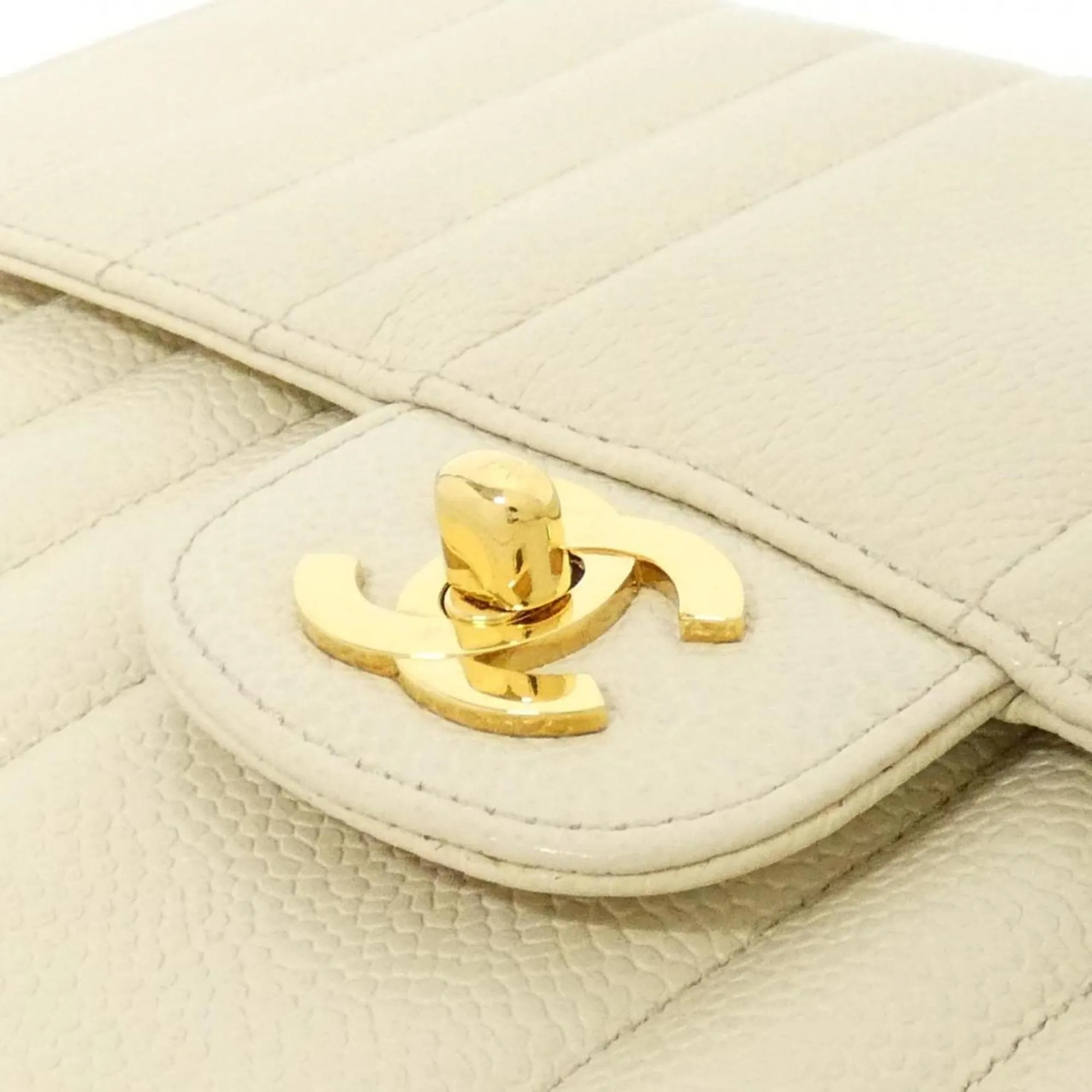 Chanel Grained Calfskin Shoulder Bag (Pre-Owned)