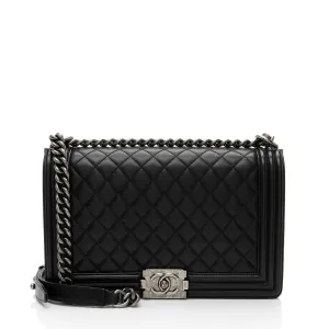 Chanel Lambskin New Medium Boy Bag