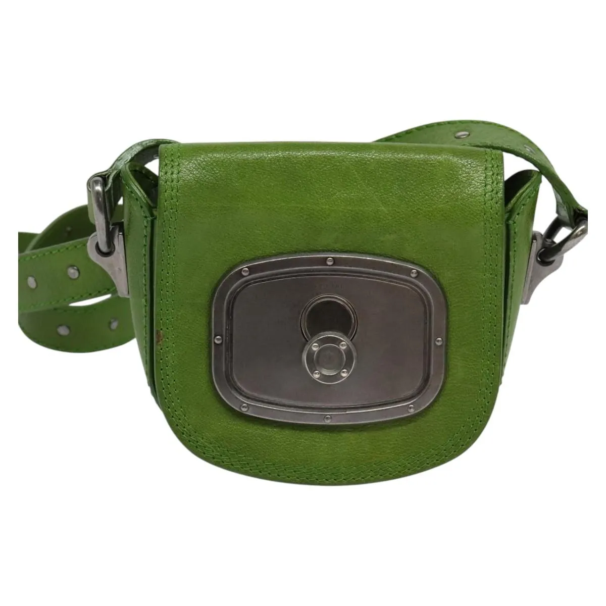 Cline Leather Shoulder Bag (Pre-Owned)