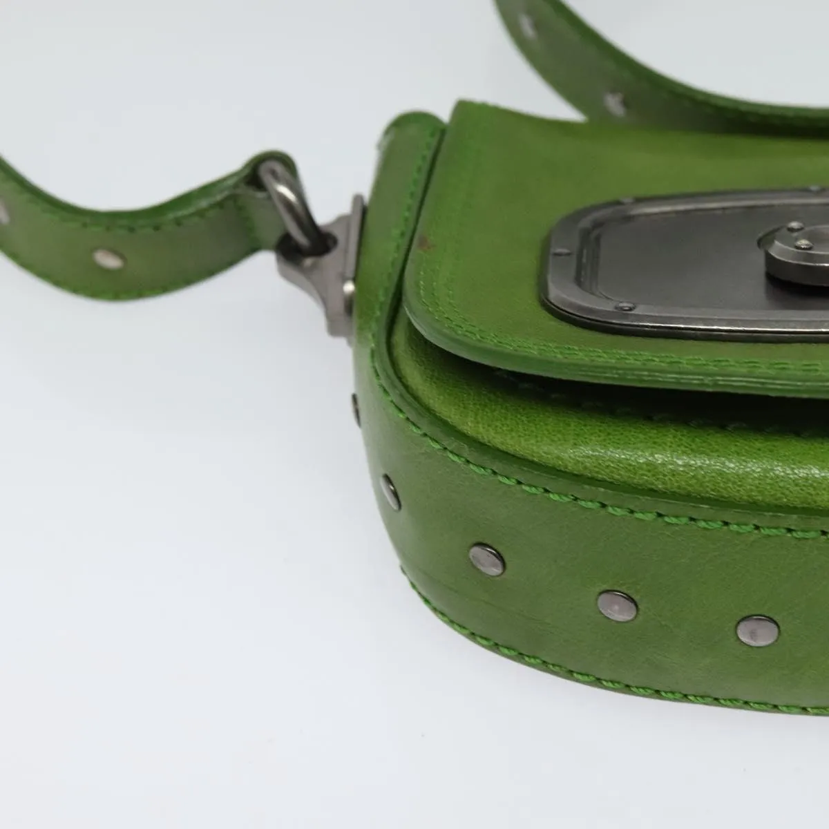 Cline Leather Shoulder Bag (Pre-Owned)