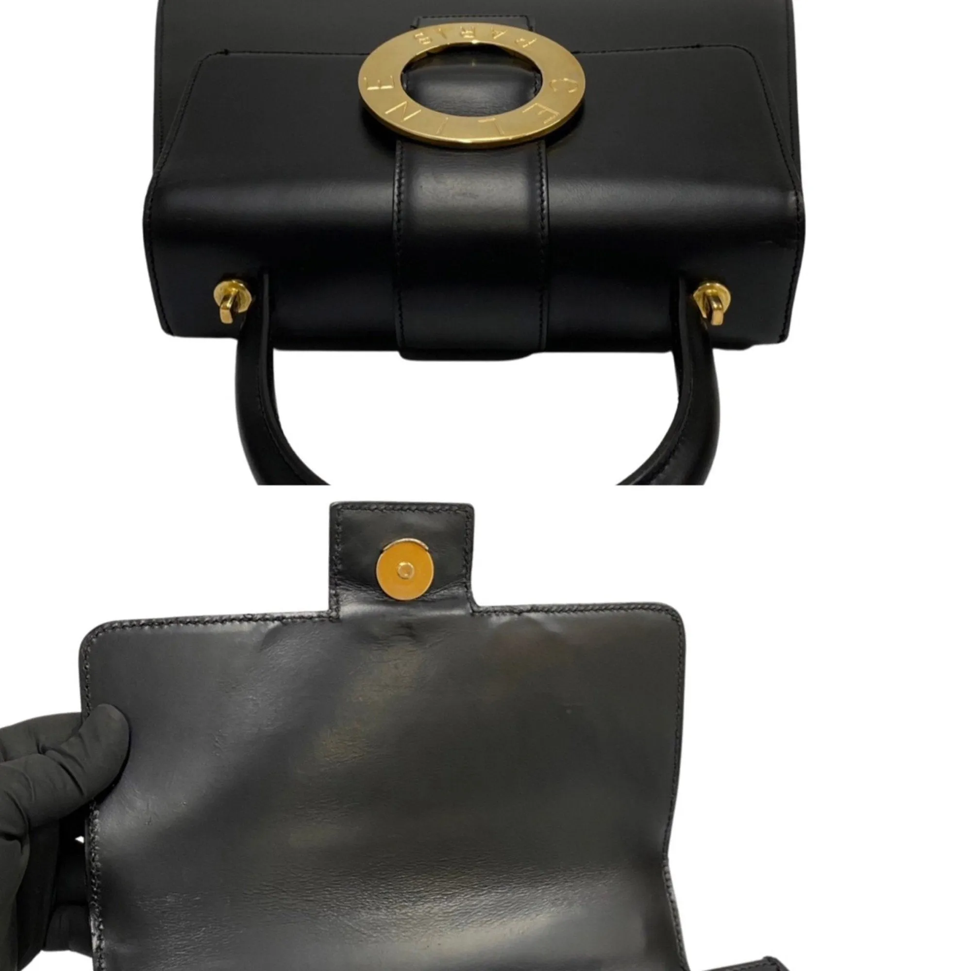 Cline Logo Du Cercle Leather Handbag (Pre-Owned)
