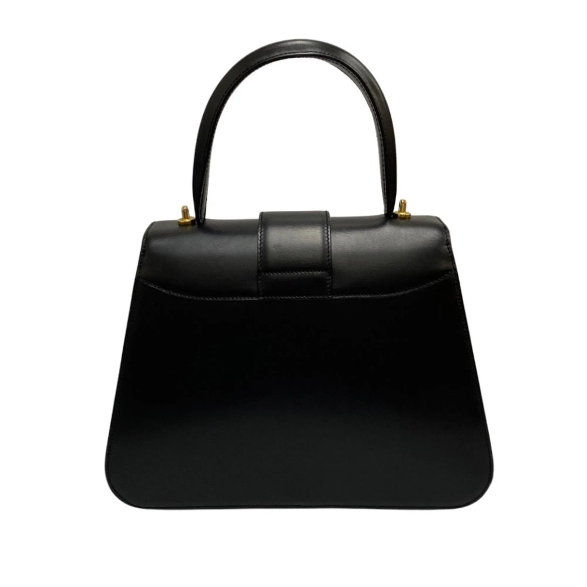 Cline Logo Du Cercle Leather Handbag (Pre-Owned)