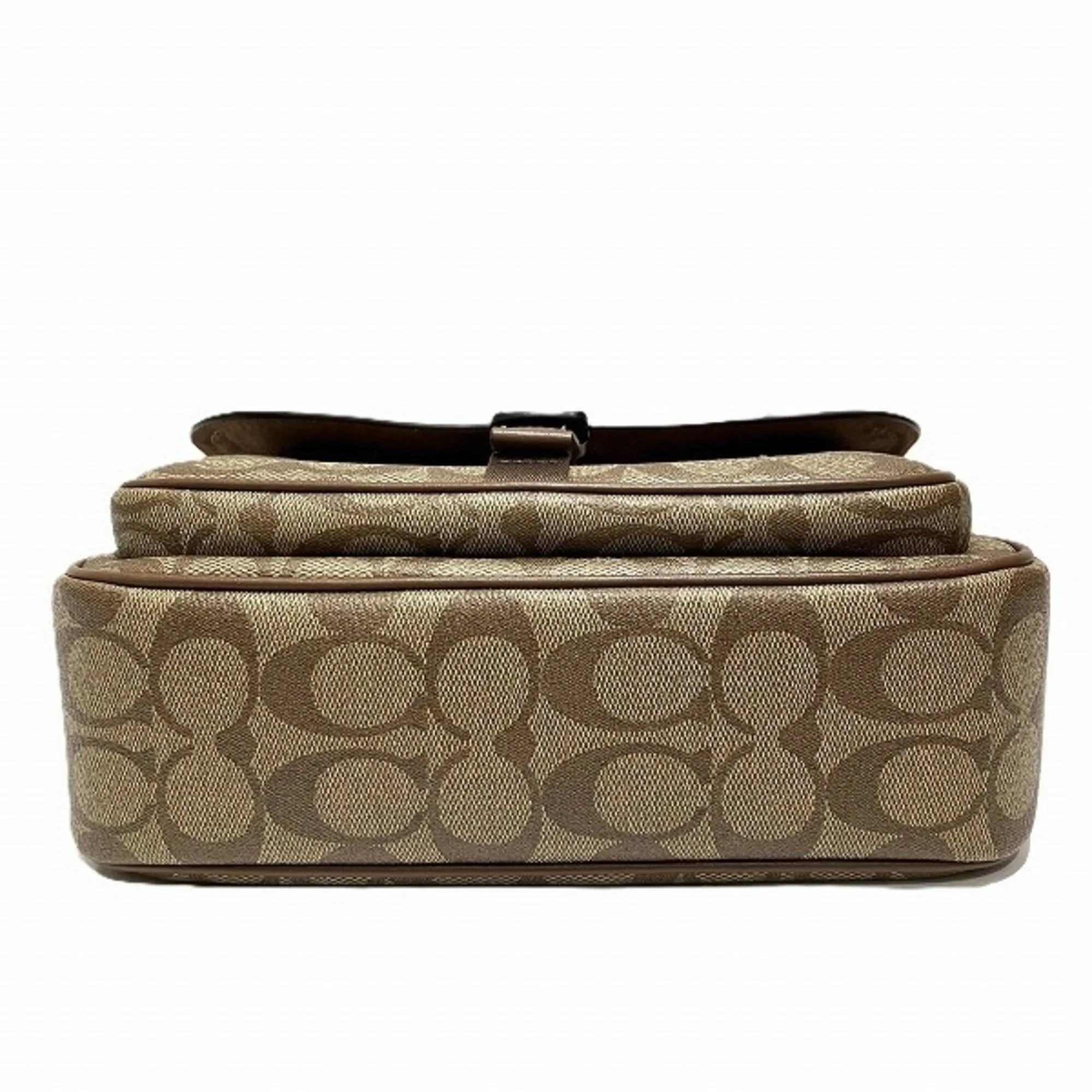Coach  Canvas Leather Messenger Bag Shoulder Bag (Pre-Owned)