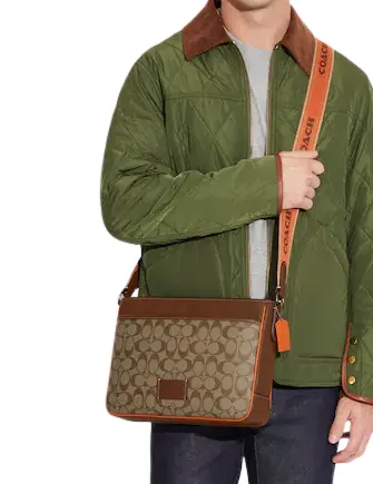 Coach District Crossbody In Colorblock Signature Canvas