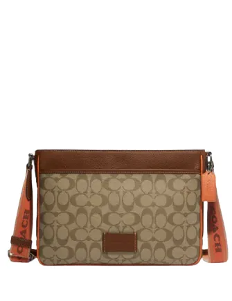 Coach District Crossbody In Colorblock Signature Canvas