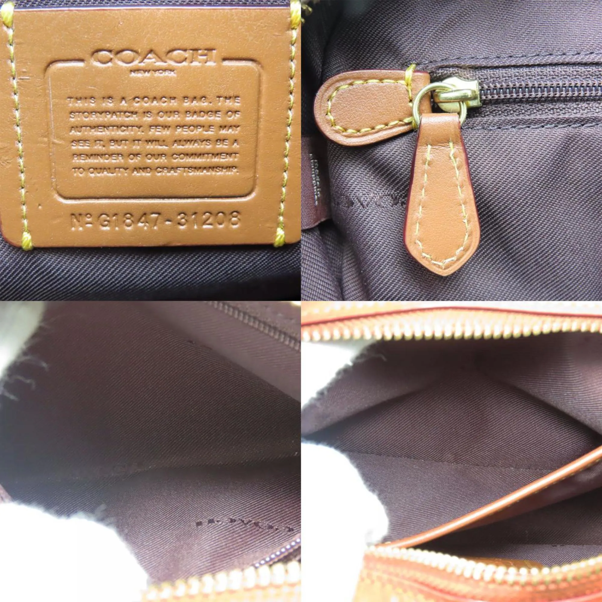 Coach  Leather Pvc Shoulder Bag (Pre-Owned)
