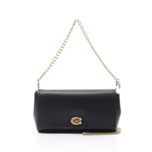 Coach Leather Shoulder Bag Black