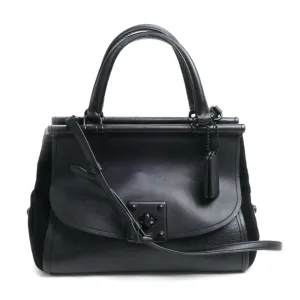 Coach Leather Suede Shoulder Bag (Pre-Owned)