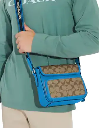 Coach Sullivan Flap Crossbody In Colorblock Signature Canvas