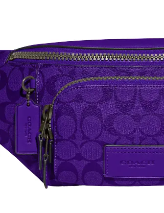 Coach Track Belt Bag In Signature Canvas