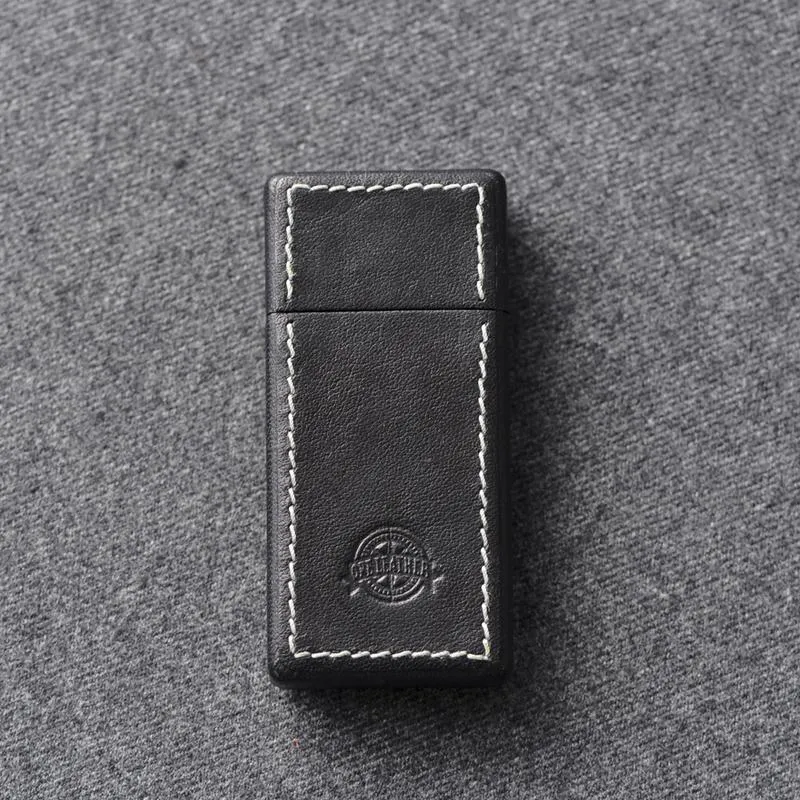 Cool Mens Leather Portable Ashtray Travel Ashtray Pocket Ashtray Lighter for Men