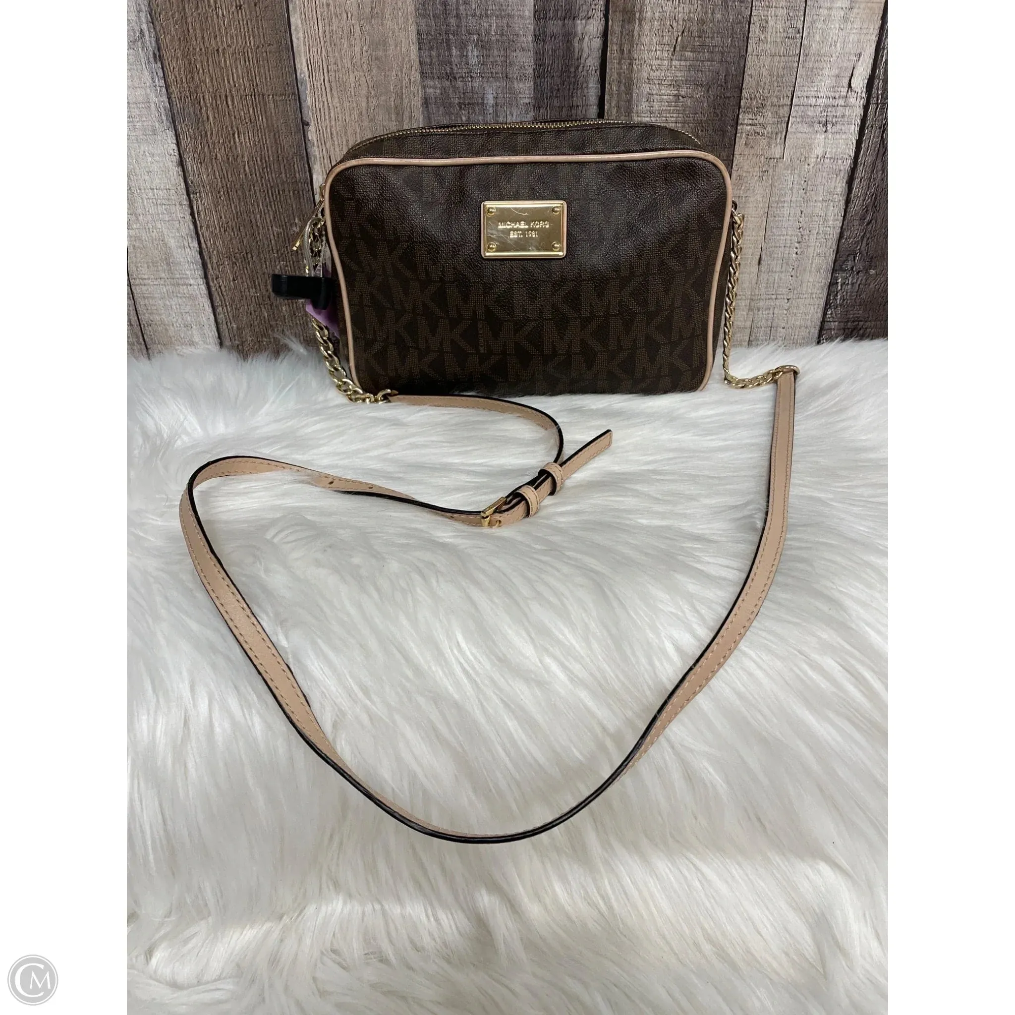 Crossbody Designer By Michael Kors, Size: Medium