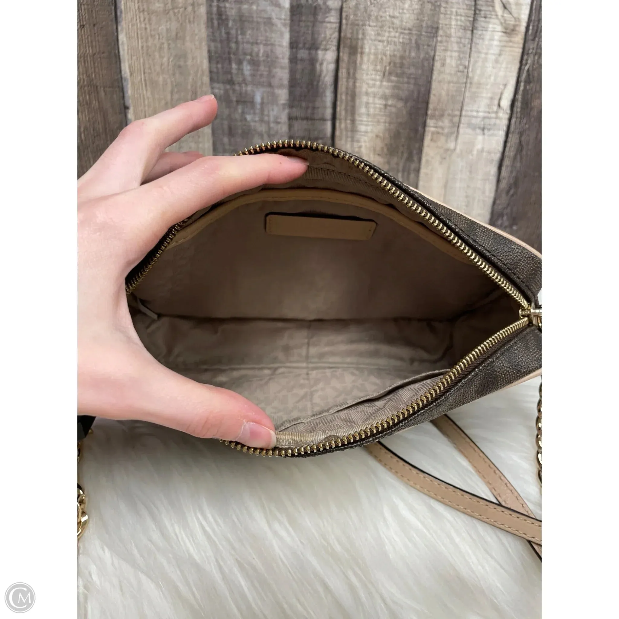 Crossbody Designer By Michael Kors, Size: Medium
