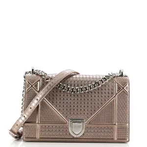 Diorama Flap Bag Cannage Embossed Calfskin Medium