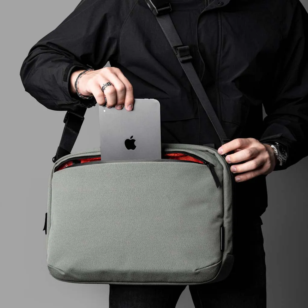 Elements Tech Brief Pro Backpacks Sage Grey | Axoflux 600D