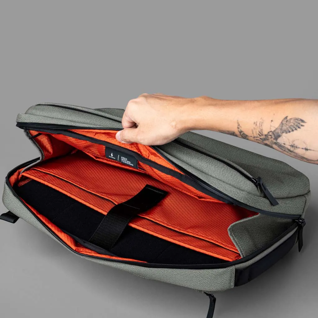 Elements Tech Brief Pro Backpacks Sage Grey | Axoflux 600D