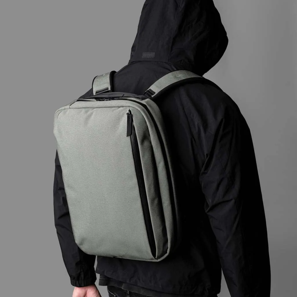 Elements Tech Brief Pro Backpacks Sage Grey | Axoflux 600D