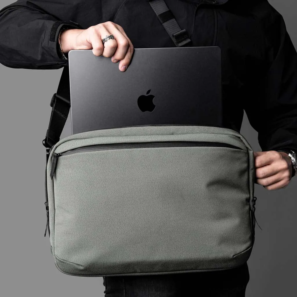 Elements Tech Brief Pro Backpacks Sage Grey | Axoflux 600D