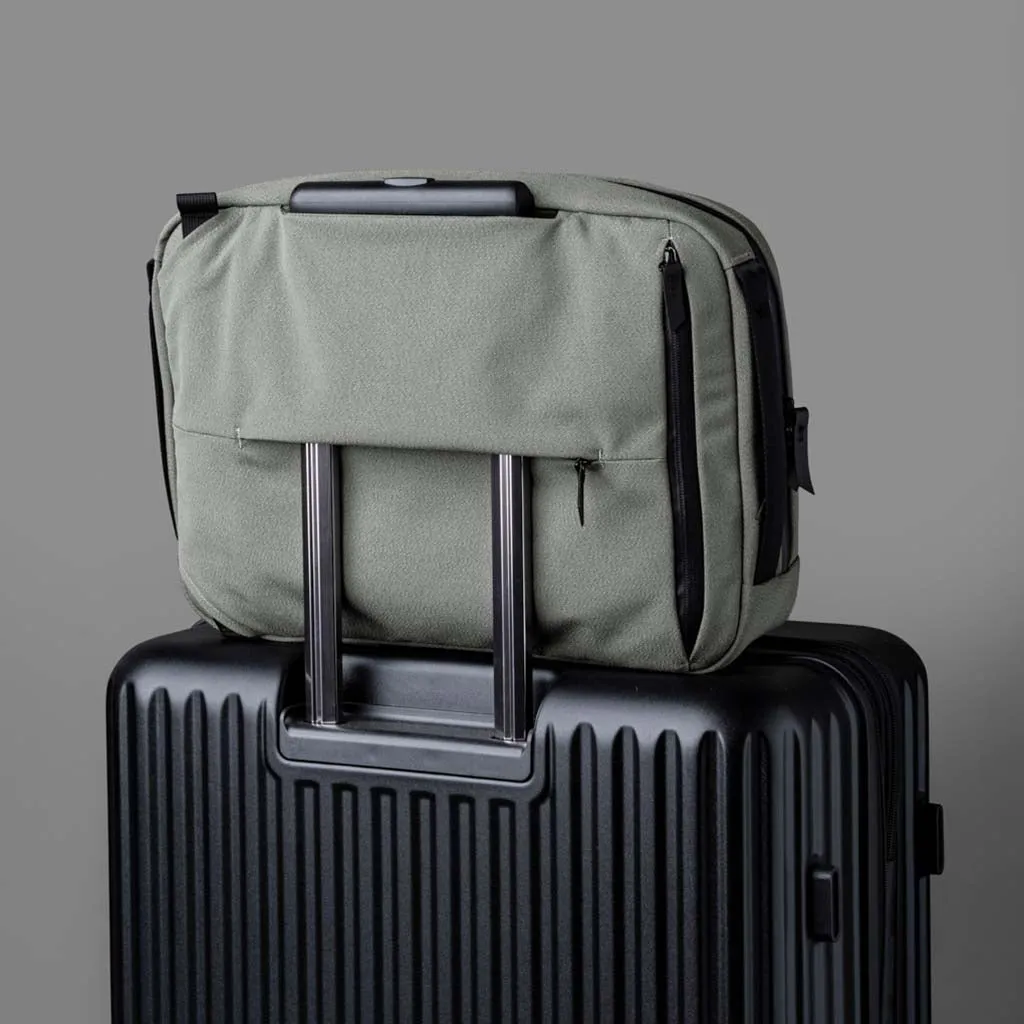 Elements Tech Brief Pro Backpacks Sage Grey | Axoflux 600D