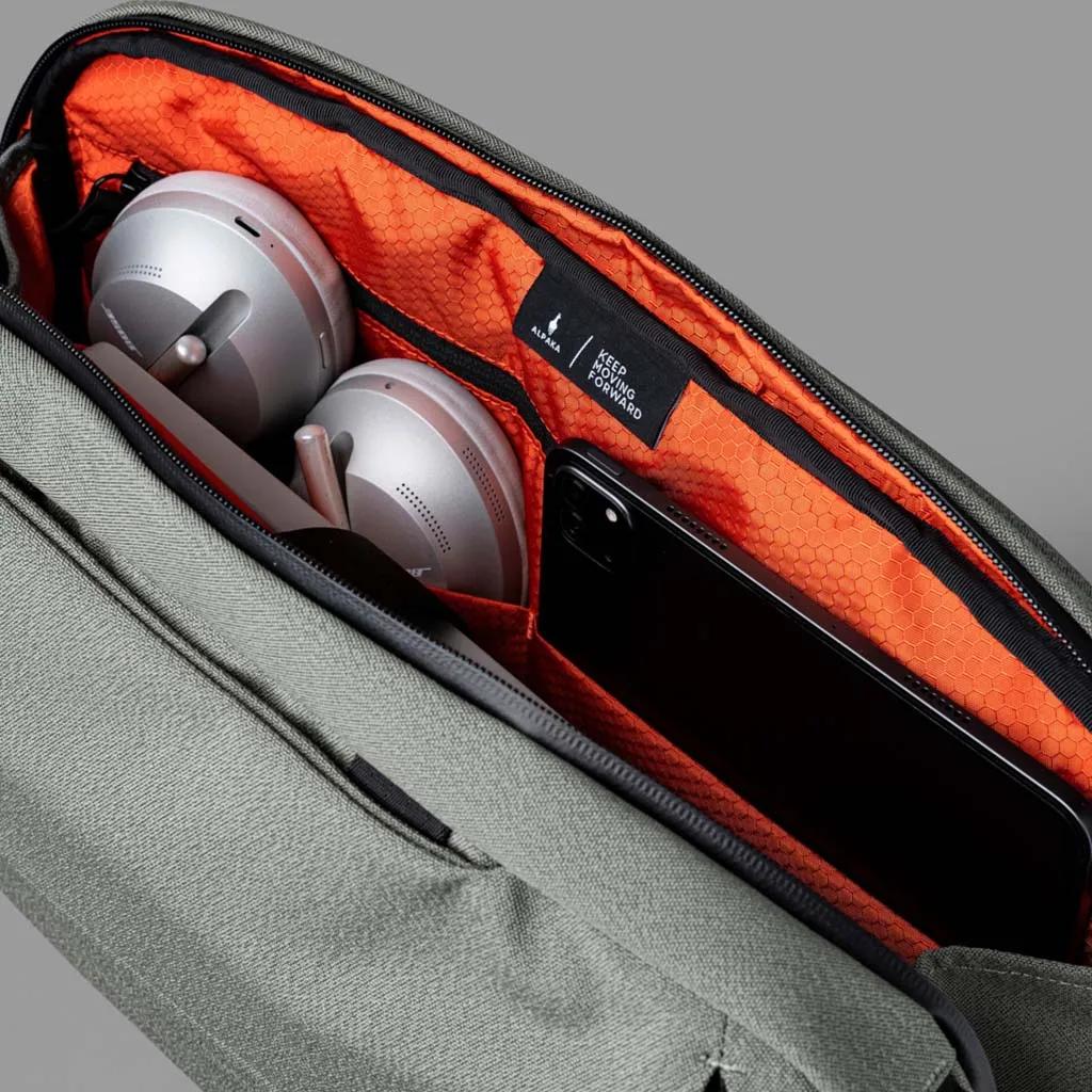 Elements Tech Brief Pro Backpacks Sage Grey | Axoflux 600D