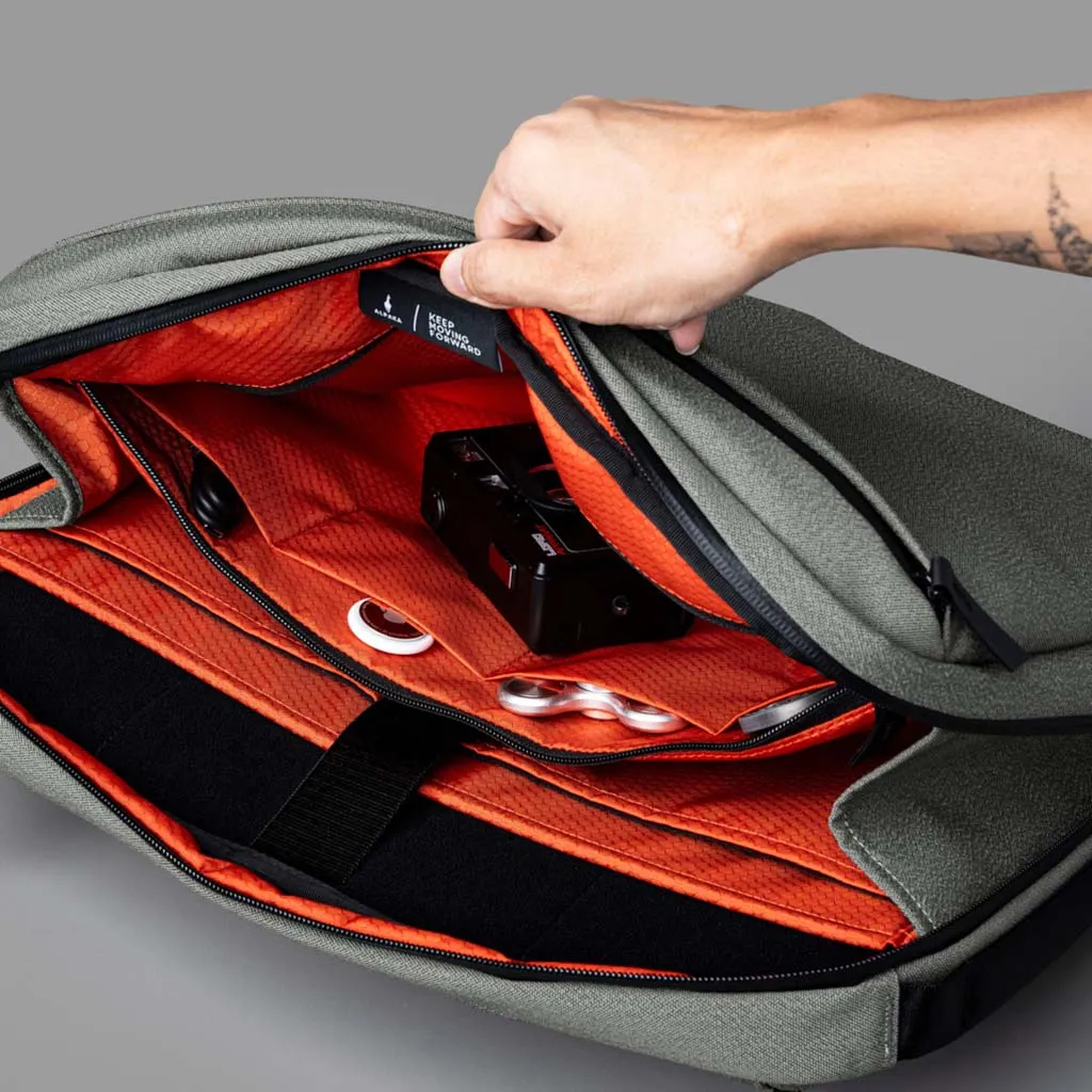 Elements Tech Brief Pro Backpacks Sage Grey | Axoflux 600D