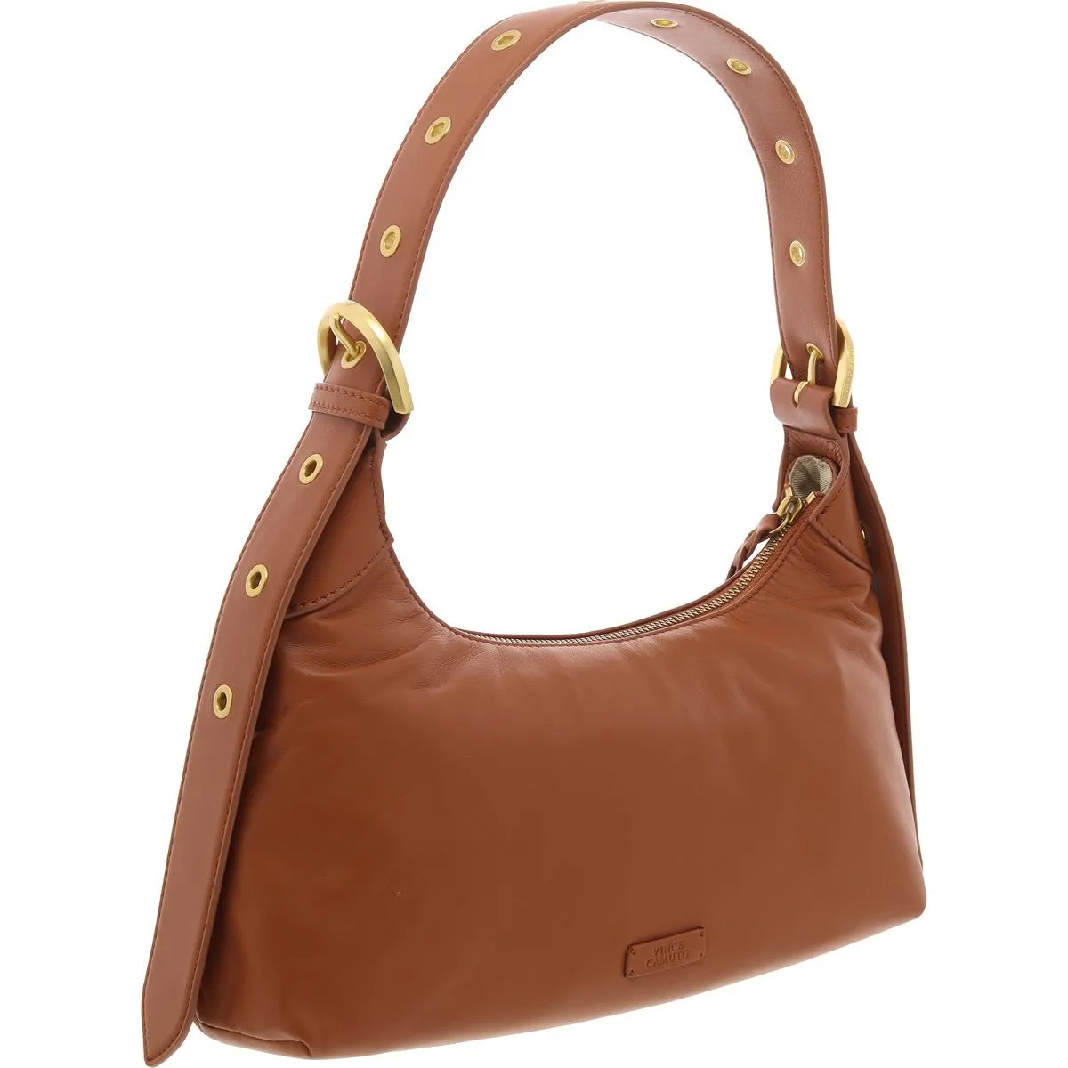 Fenne Womens Embroidered Leather Shoulder Handbag