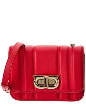 Ferragamo Gancini Mini Leather Shoulder Bag
