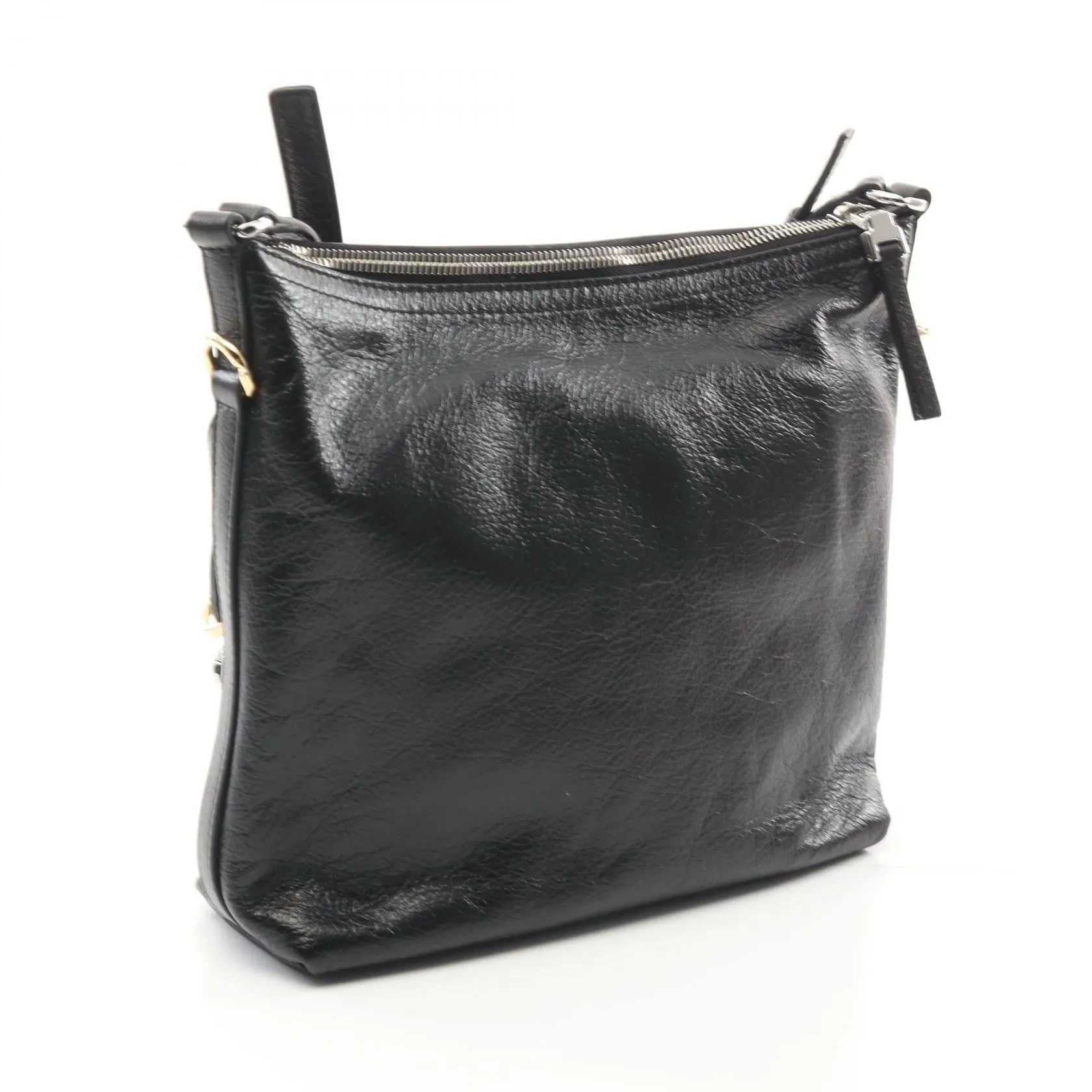 Givenchy VOYOU Leather Shoulder Bag Black