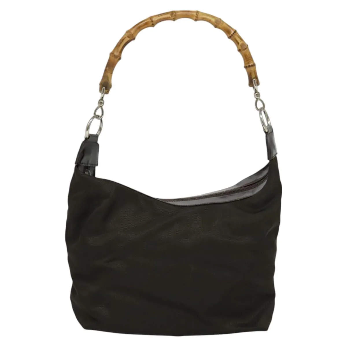 Gucci Bamboo Synthetic Shoulder Bag (Pre-Owned)