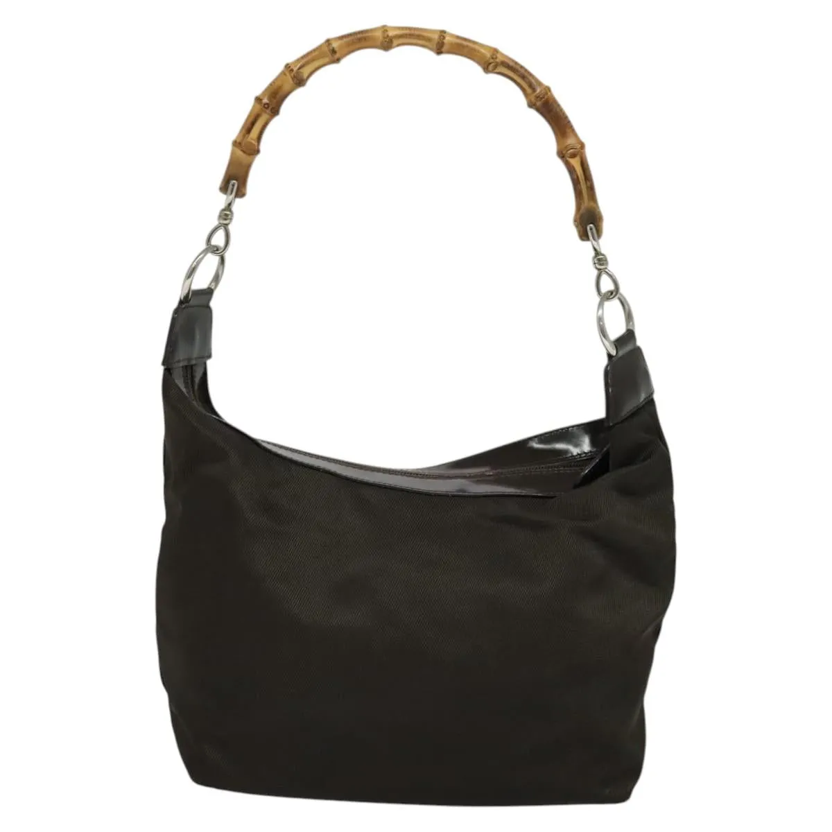 Gucci Bamboo Synthetic Shoulder Bag (Pre-Owned)