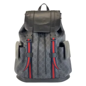 Gucci Gg Supreme Leather Backpack (Pre-Owned)