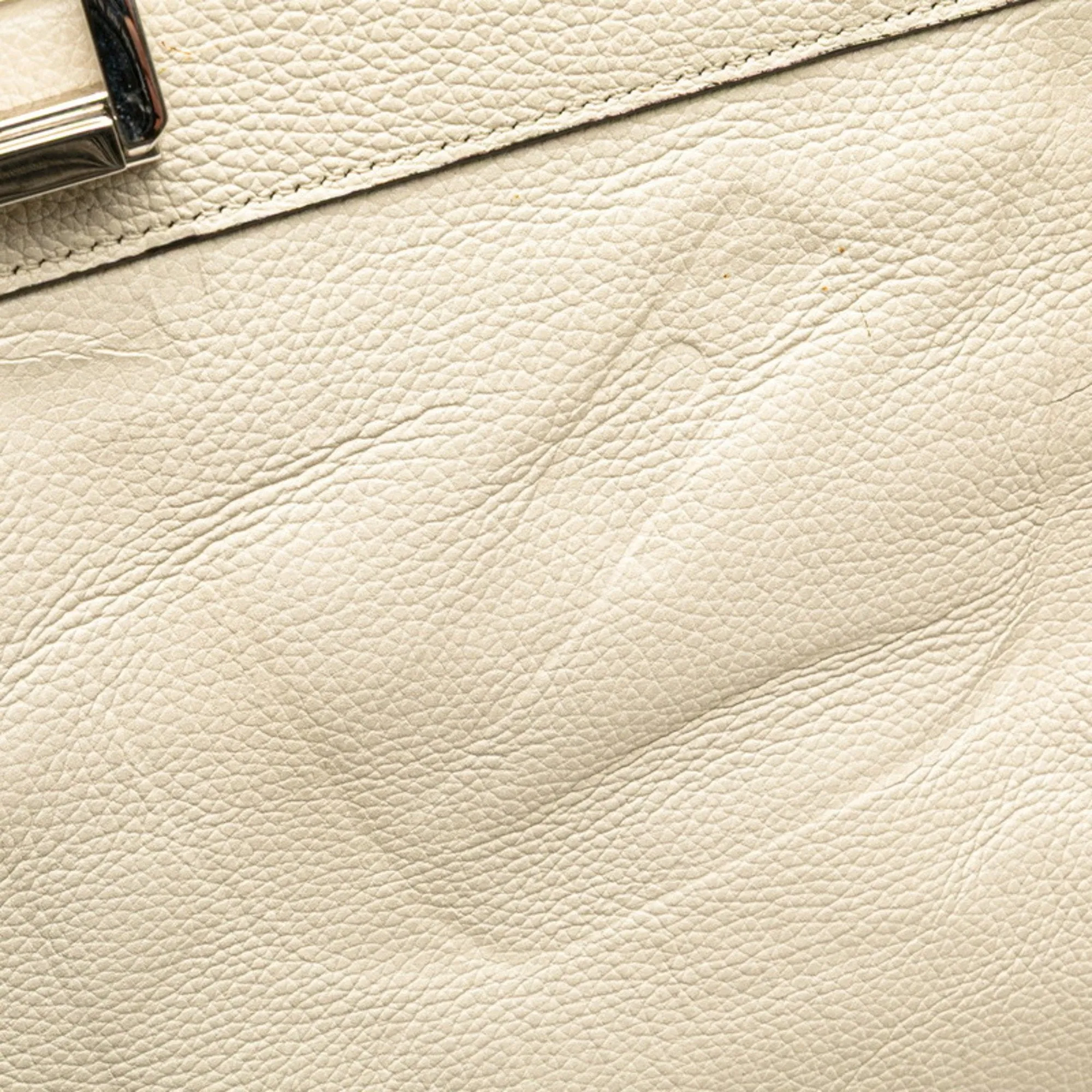 Gucci gold  Leather Handbag Shoulder Bag (Pre-Owned)